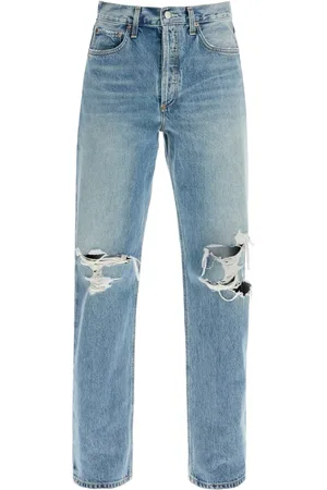 AGOLDE Jeans, Dame, Blå, W26, Bomuld, Vintage High Waist Straight Jeans