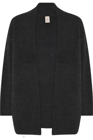 Skovhuus Strik, Dame, Sort, XL, Uld, Oversized Cardigan Kul