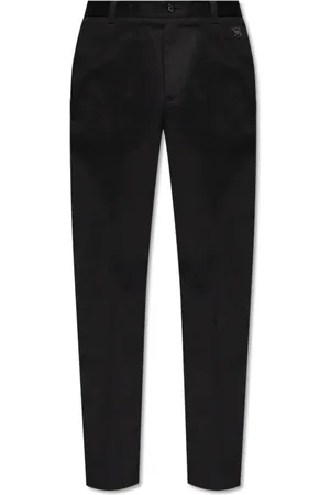 Dolce & Gabbana Bukser, Herre, Sort, L, Bomuld, Bomuldsbukser