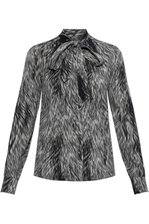 Dolce & Gabbana Bluser & Skjorter, Dame, Sort, S, Silkeskjorte