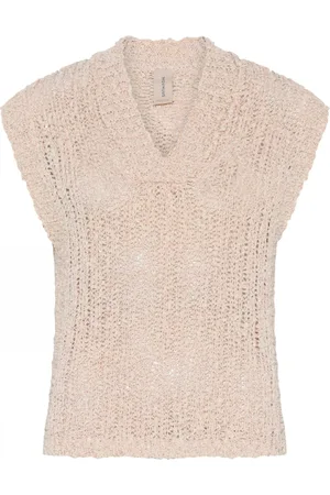 Skovhuus Strik, Dame, , M, Bomuld, Speciel Garn Slipover Vest Kanel