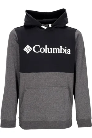 Columbia Sweathshirts & Hoodies, Herre, Grå, XL, Bomuld, Colorblock Hoodie med Kangaroo Lomme