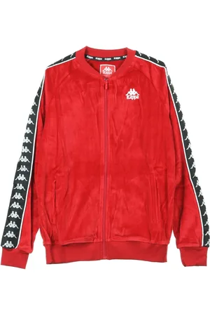 Kappa Sweathshirts & Hoodies, Herre, Rød, L, Herre Track Jacket Rød/Sort/Hvid