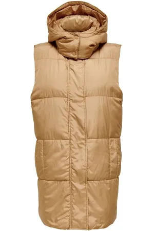 ONLY Jakke, Dame, , S, Polyester, Kvinders Polstret Vest Hætte
