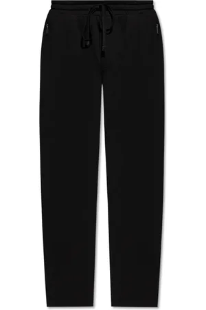 Dolce & Gabbana Bukser, Herre, Sort, 2XL, Bomuld, Sweatpants