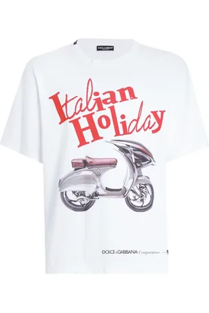 Dolce & Gabbana Top, Herre, Hvid, L, Optisk Hvid T-Shirt