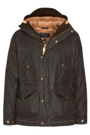 MANIFATTURA CECCARELLI Jakke, Dame, Sort, L, Uld, Casentino Green Camel Fisherman Parka
