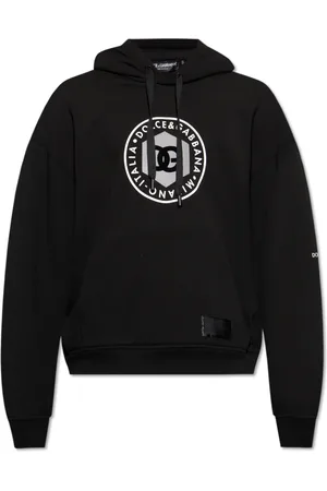 Dolce & Gabbana Sweathshirts & Hoodies, Herre, Sort, 2XL, Bomuld, Hættetrøje