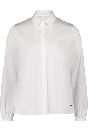 Betty & Co Bluser & Skjorter, Dame, Hvid, 2XL, Skjorte med palietter
