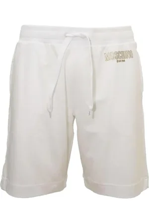 Moschino Shorts, Herre, Hvid, S, Uld, Hvide Stilfulde Bukser