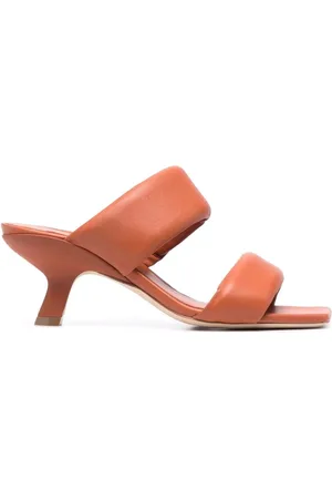 vic matiè Sko, Dame, Rød, 36 EU, Læder, Røde Læder Mid-Hæl Casual Sandaler