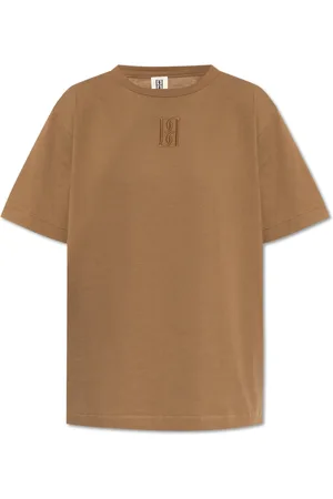 By Malene Birger Top, Dame, Brun, S, Bomuld, T-shirt Fayeh