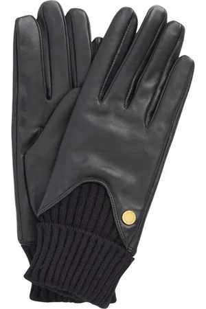 Barbour Tilbehør, unisex, Sort, M, Læder, Bløde Læderhandsker Deanna