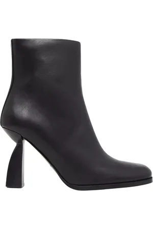 NODALETO Sko, Dame, Sort, 38 EU, Læder, Sorte ankelstøvler Angel Billie