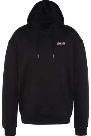 Schott NYC Sweathshirts & Hoodies, Herre, Sort, M, Bomuld, Sort hættetrøje i bomuld