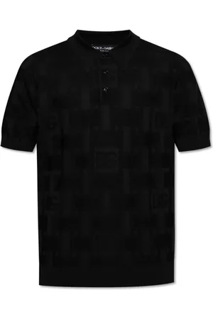 Dolce & Gabbana Top, Herre, Sort, M, Silke Polo