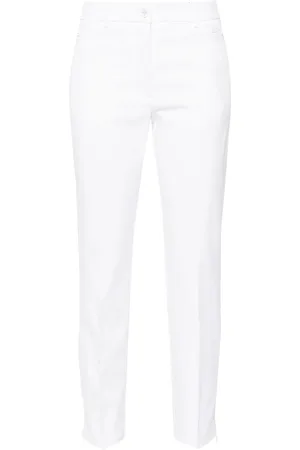 J Lindeberg Bukser, Dame, Hvid, W27, Polyester, Hvide Afslappede Polyesterbukser