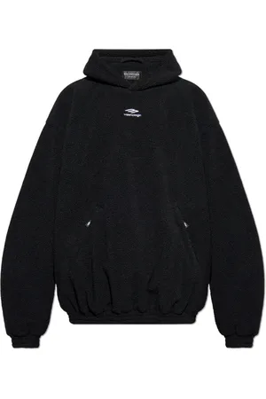Balenciaga Sweathshirts & Hoodies, Herre, Sort, M, Fleece sweatshirt fra Skiwear kollektionen
