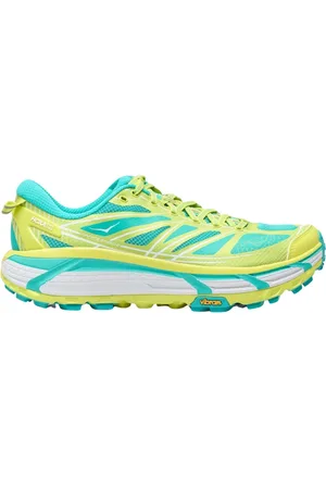Hoka One One Sko, Herre, Grøn, 41 1/2 EU, Polstret Sneakers med Quicklace Lukning