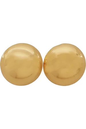 FEDERICA TOSI Tilbehør, Dame, Gul, ONE SIZE, Uld, Guld Luna Øreringe