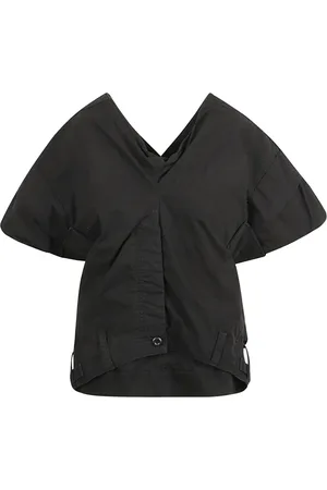 Balenciaga Bluser & Skjorter, Dame, Sort, XS, Bomuld, Cargo Pants Top i Sort
