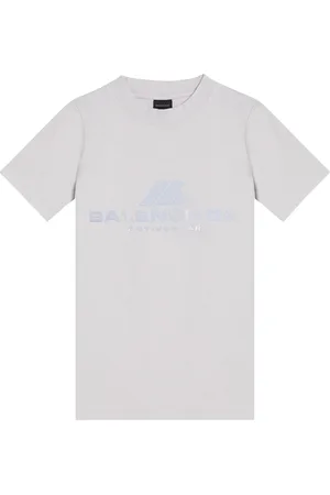 Balenciaga Top, Dame, Hvid, M, Kortærmet rund hals T-shirt