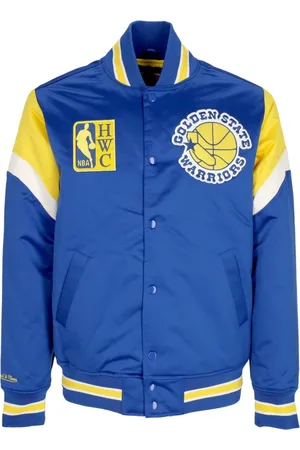 Mitchell & Ness Jakke, Herre, Blå, M, Uld, NBA Bomberjakke Golden State Warriors