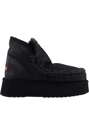 Mou Sko, Dame, Sort, 40 EU, Mini Eskimo Platform Støvler