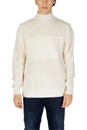 Calvin Klein Strik, Herre, , S, Bomuld, Højstrik Trøje Kollektion Efterår/Vinter