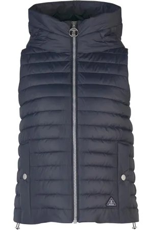 Barbour Jakke, Dame, Blå, XS, Uld, Quiltet Gilet Navy Vest