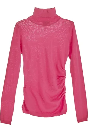 Moschino Strik, Dame, Lyserød, M, Hjerte Peace Turtleneck Sweater