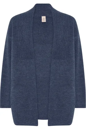 Skovhuus Strik, Dame, Blå, M, Uld, Indigo Oversized Cardigan