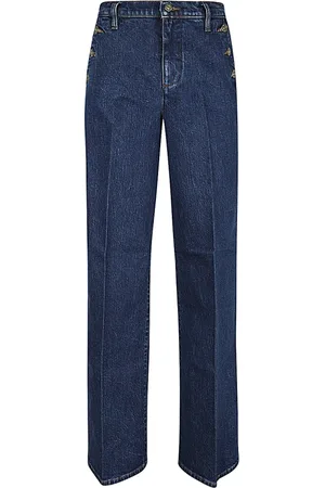 Don the Fuller Jeans, Dame, Blå, W26, Bomuld, Wideleg Como Jeans