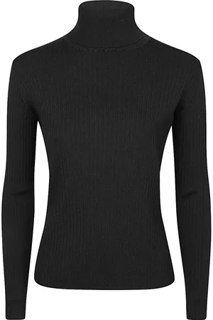GOES BOTANICAL Strik, Herre, Sort, XL, Elegant Sort Dolcevita Sweater