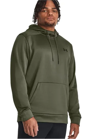 Under Armour Sweathshirts & Hoodies, Herre, Grøn, XS, Varm Fleece Hættetrøje