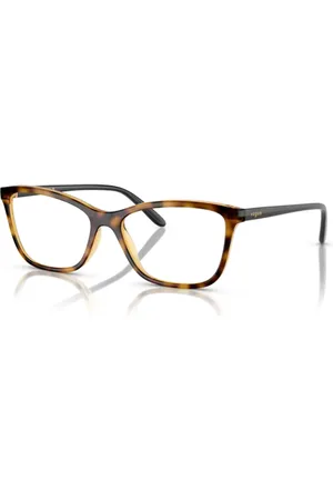 vogue Tilbehør, unisex, Brun, 54 MM, Uld, Stilfulde briller i Dark Havana