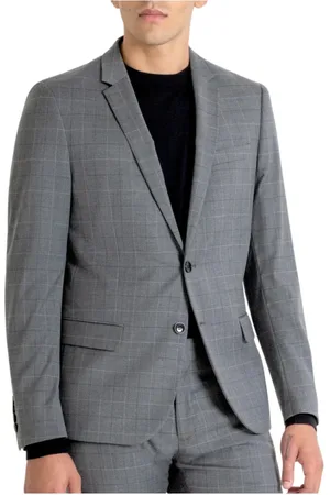 Antony Morato Jakke, Herre, Grå, XS, Slim Fit Jakke i Grå Melange