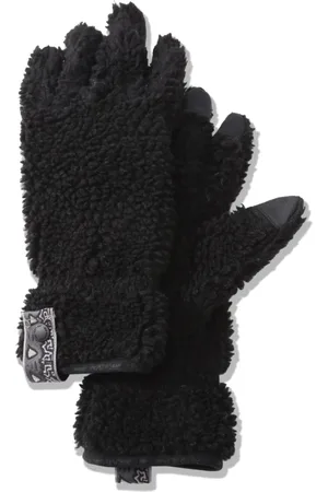 Gramicci Tilbehør, Herre, Sort, ONE SIZE, Uld, Vinter Fleece Handsker med Jacquard Bånd