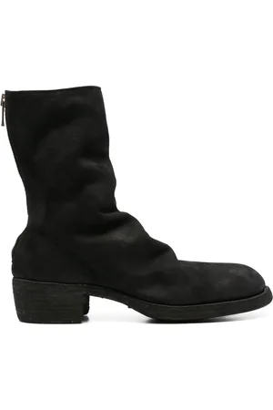 GUIDI Sko, Herre, Sort, 42 EU, Læder, Sort Bag Zip Mid Boot
