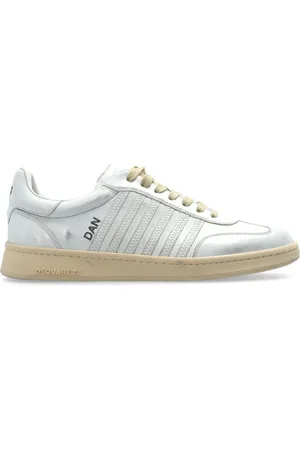 Dsquared2 Sko, Herre, Hvid, 41 1/2 EU, Læder, Sneakers Boxer