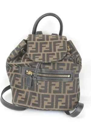 Fendi Pre-owned, Dame, Grøn, ONE SIZE, Pre-owned Canvas fendi-tasker