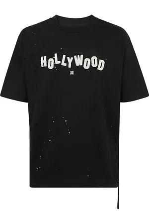 AMIRI Top, Herre, Sort, L, Bomuld, Sort Shotgun Hollywood Tee