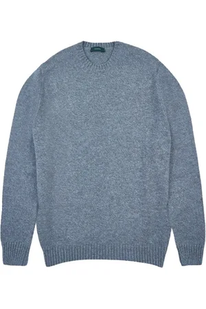 ZANONE Strik, Herre, Blå, L, Uld, Stilfulde Sweaters Kollektion