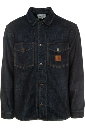 Carhartt Jakke, Herre, Blå, XL, Denim, Denim Skjortejakke