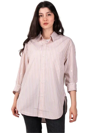 Citizens of Humanity Bluser & Skjorter, Dame, Lyserød, M, Stribet Kayla Bluse i Mesa Stil