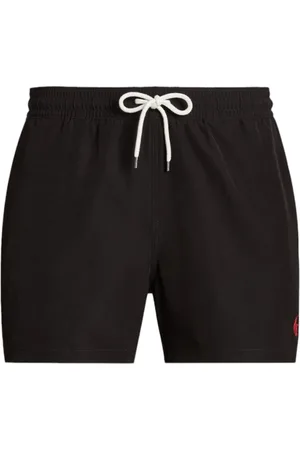 Ralph Lauren Badetøj, Herre, Sort, XL, Polyester, 5.75-Inch Traveler Classic Swim Trunk