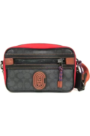 Coach Pre-owned, unisex, Sort, ONE SIZE, Uld, Pre-owned Canvas skuldertasker