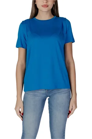 B YOUNG Top, Dame, Blå, M, Polyester, Forår/Sommer Damer T-shirts Kollektion