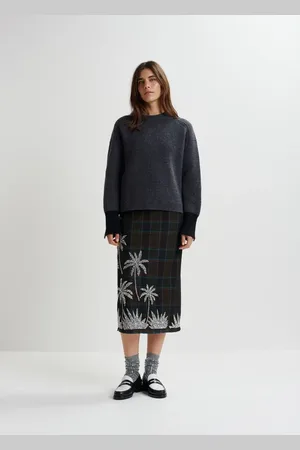 Essentiel Antwerp Nederdel, Dame, Brun, XS, Uld, Greyhound Nederdel