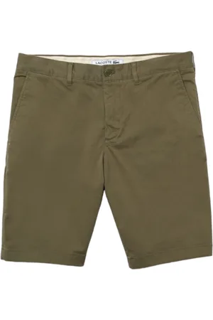 Lacoste Shorts, Herre, Grøn, W34, Bomuld, Stretch Cotton Bermuda Shorts